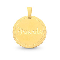 'Friends' - 15mm - Goud of Zilverkleurig - Stainless steel